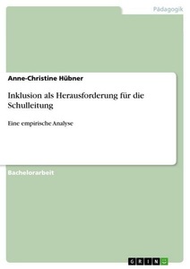 undefined, Inklusion als Herausforderung für die Schulleitung