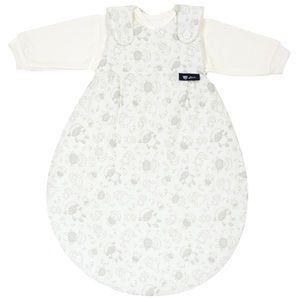 Alvi, Alvi Baby-Mäxchen® - das Original 3tlg. - Schäfchen beige, Gr. 50/56 - weiß, ALVI Baby-Mäxchen Schlafsack 3-teilig Schäfchen