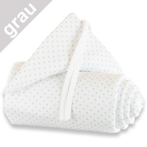 Babybay, BABYBAY Nestchen Maxi/Boxspring Punkte perlgrau, babybay® Nestchen Piqué für Maxi, Boxspring, Comfort und Comfort Plus