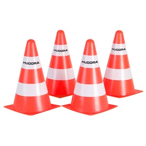 HUDORA, Hudora ® Pylone, 4 Stück - orange, HUDORA 76105 - Pylonen Set 4 Stk.