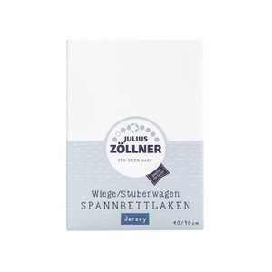 Julius Zöllner, ZÖLLNER Spannbetttuch Jersey 40x90 cm weiss, 
