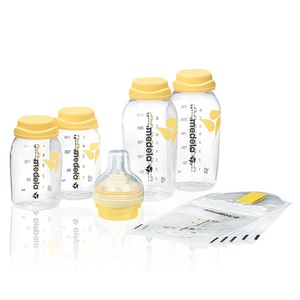 Medela, MEDELA Muttermilch-Set Store & Feed, Medela Flaschenset Store & Feed + gratis Flaschenbürste