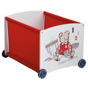 Roba, roba Stapelbox TEDDY COLLEGE GIRL (37,5x45x31) in rot, 