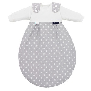 Alvi, Alvi Baby-Mäxchen® 3tlg. - Edition Tencel - Stars silber - grau, ALVI Baby-Mäxchen Schlafsack 3-teilig Tencel