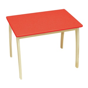 Roba, roba Kindertisch 50728, roba® Kindertisch »mit farbig lackierter Tischplatte, rot«