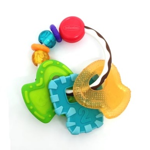 infantino, Beissring Blue Box weiss/bunt, INFANTINO® Beißring weiss