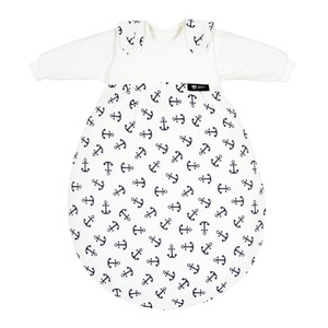 Alvi, Alvi® Schlafsack BABY-MÄXCHEN® - ANKER 3-teilig in marine/weiß in Gr. 50/56, 