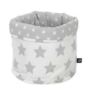 Alvi, ALVI Utensilo Stars silber, Aufbewahrungskörbchen UTENSILO (19x19) ? STARS in grau