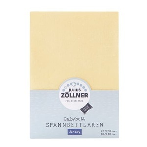 Julius Zöllner, ZÖLLNER Spannbetttuch Jersey 70x140 banana, 