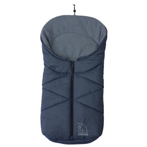 Heitmann, Heitmann Fußsack für Babyschale und Kinderwagen Eisbärchen blau-meliert, 