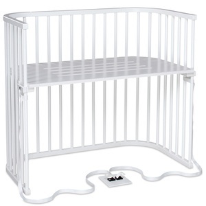 Babybay Tobi, Babybay Boxspring XXL Beistellbett Weiß lackiert, babybay® Boxspring XXL