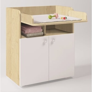 POLINI, Polini Kids Wickelkommode Simple 1270 ahorn-weiß, 
