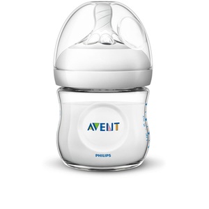 PHILIPS AVENT, Philips Avent Natural Flasche SCF030/17, 125ml, 1 Stück, transparent - Gr.bis 125ml, Philips AVENT Natural Flasche 125ml
