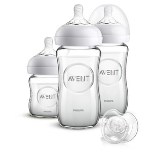 PHILIPS AVENT, PHILIPS AVENT Neugeborenen-Set Naturnah Glas, Philips AVENT Babyflasche »Neugeborenen-Set«