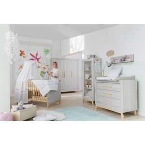 home24, home24 Kinderzimmer-Set Miami Grey (3-teilig), 