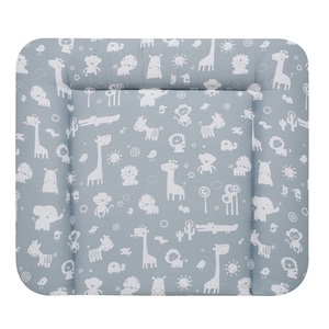 Alvi, Alvi Wickelauflage Molly Folie Zootiere puderblau 75 x 85 cm, ALVI Wickelauflage Molly Folie Zootiere