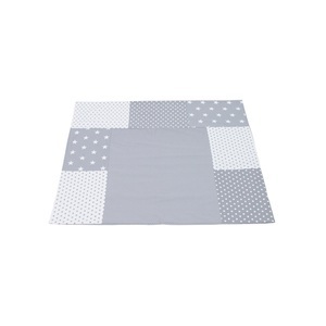 ULLENBOOM, Ullenboom Patchwork Wickelauflagen-Bezug Graue Sterne 75x85 cm - bunt, 