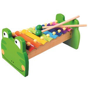 Bino, Bino Holz-Metall Xylophon, Frosch, Bino 86591 - Frogy Xylophon Frosch, Holz-Metall, Glockenspiel, bunt,