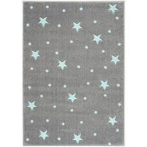 Livone, Livone Spiel- und Kinderteppich Kids Love Rugs Heaven silbergrau/mint, 100 x 150 cm, 