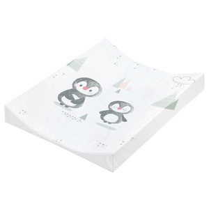 Julius Zöllner, JULIUS ZÖLLNER Wickelauflage 2-Keil Mulde Folie Pinguin 50 x 65 cm - weiß, 