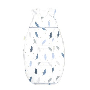 Odenwälder, Odenwälder Jersey-Schlafsack AIRPOINTS® FEATHER in weiß/blau in Gr. 60, 