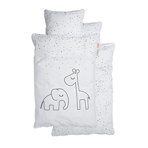 DonebyDeer, Done by Deer™ Bettwäsche Junior Dreamy dots Grau 100 x 140 cm - grau, Bettwäsche-Set JUNIOR ? DREAMY DOTS (100x140/40x60) in weiß