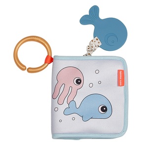 Done by Deer, Done by Deer Badespielzeug Für Babys Unisex Grau, Badebuch SEA FRIENDS (12x12x3) in blau