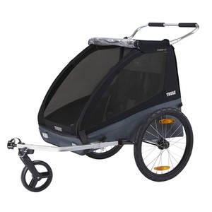 Thule, THULE Kinderfahrradanhänger Coaster XT Black, Thule Coaster XT Fahrradanhänger schwarz 2022 Kinderveloanhänger