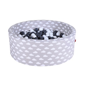 Knorrtoys, knorr® toys Bällebad soft - Grey white clouds - 300 balls grey/creme, Knorrtoys® Bällebad »Soft, Grey White Clouds«, mit 300 Bällen Grey/creme; Made in Europe