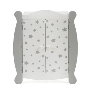 Chic 2000, BAYER CHIC 2000 Puppen-Kleiderschrank Stars grau, 