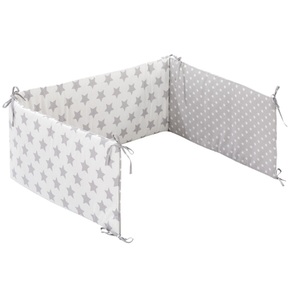 Alvi, Alvi Nestchen XL Stars Silber 210 cm, 