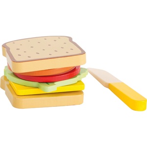 Legler, Legler 10889 - Small foot, Brotzeit, Kinderküche, Kaufmannsladen, Holz, Lebensmittel BROTZEIT 7-teilig aus Holz