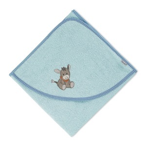 Sterntaler, Sterntaler Badetuch Emmi hellblau 80 x 80 cm, Kapuzenbadetuch EMMI ESEL UNI (80x80) in hellblau
