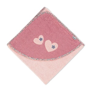 Sterntaler, Sterntaler Kapuzenbadetuch Mabel zartrosa 100 x 100 cm, Kapuzenbadetuch MABEL MAUS (100x100) in rosa
