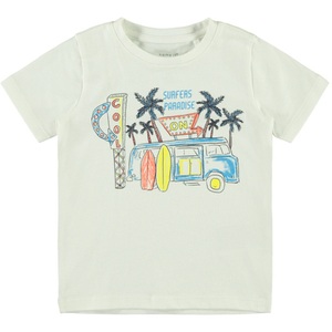 Name It, name it T-Shirt NMMFACAY snow white, 