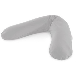 Theraline, THERALINE Das Original Stillkissen mit Bezug BIO-Jersey Grau, Theraline Stillkissen 190 cm , 510117300 , Grau , Textil , ca. 42 l , Bezug abnehmbar, Bezug waschbar, schadstoffgeprüft , 007860003705
