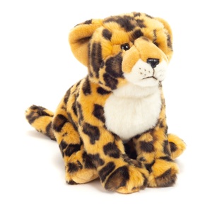 Teddy Hermann, Teddy Hermann 90472 - Leopard, sitzend, 27 cm, Kuscheltier LEOPARD (27cm) in braun