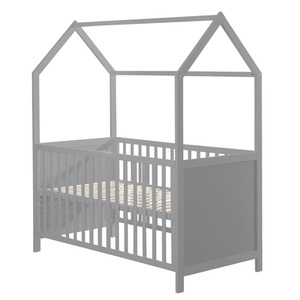 Roba, roba Hausbett 70 x 140 cm taupe, roba® Babybett »Taupe 70 x 140 cm«