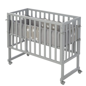 Roba, roba Stuben- & Beistellbett 3in1 mit Barriere Little Stars safe asleep®, Beistellbett LITTLE STARS 3in1 86 x 90 cm
