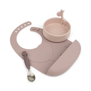 Done by Deer, Done by Deer™ Geschirr-Set Peekaboo first meal in rosa, Geschirr-Set PEEKABOO FIRST MEAL - DEER FRIENDS 3-teilig in rosa