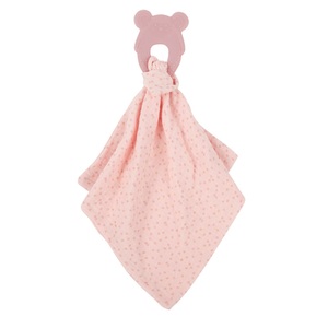 undefined, Bisal - LAPIDOU - Kuscheltuch mit Beissring rosa, 