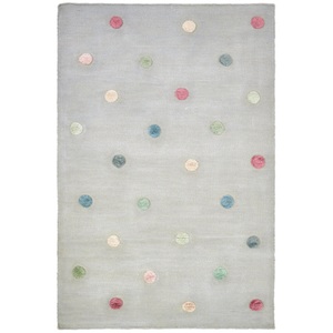 Livone, LIVONE Kinderteppich COLORMOON silbergrau/multi 120x180 cm, 