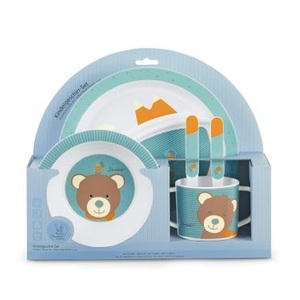 Sterntaler, Sterntaler Kindergeschirr-Set Ben, Kindergeschirr-Set BÄR BEN 5-teilig in blau
