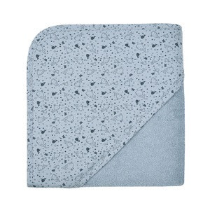 WOERNER, WÖRNER SÜDFROTTIER Kapuzenbadetuch Wal stahlblau 80 x 80 cm, 