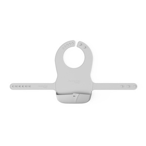 EVERYDAY BABY, EVERYDAY BABY Silikonlätzchen quiet grey, Silikon-Lätzchen EVERYDAY BABY - FOLDABLE (32x64) in grau