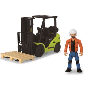 Dickie Toys, Clark Forklift - Clark S25 Gabelstapler - Freilauf, 