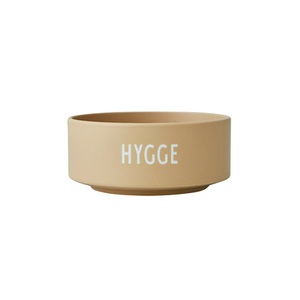 Design Letters, Design Letters Snack Schale, HYGEE, Porzellan, beige, 300 ml, 