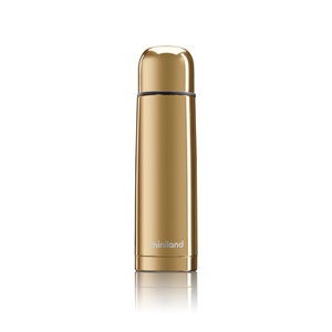 Miniland, miniland Thermoskanne Thermy deluxe gold mit Chromeffekt 500 ml, 