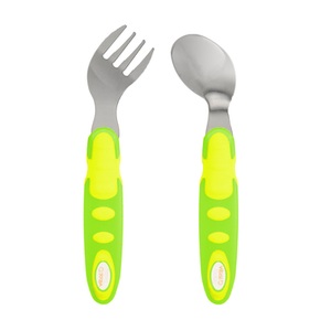Vital Baby, vital baby ergonomisches Besteckset, ab dem 12. Monat in gelb/grün, 