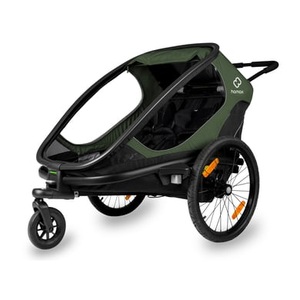 Hamax, Hamax Outback '2 in 1' Veloanhänger dunkelgrün, Hamax Outback 2-Sitzer